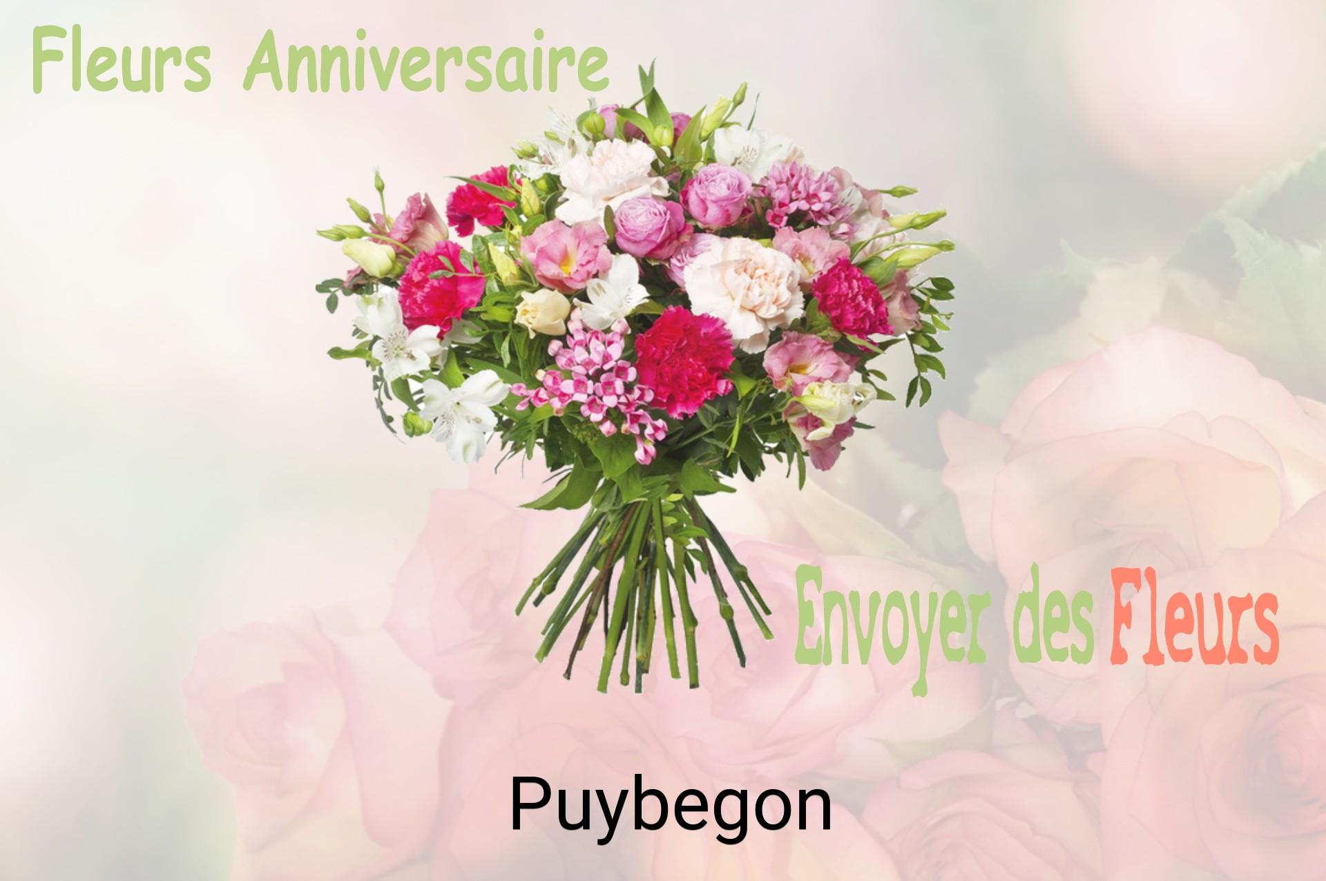 Bouquet de fleurs d’anniversaire livré à Puybegon